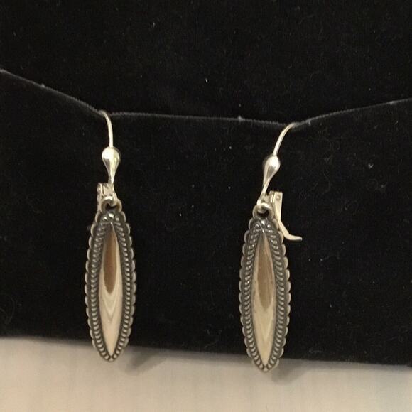 Vintage CAROLYN POLLACK American West Sterling Concho Drop/Dangle Earrings RARE - Picture 6 of 6